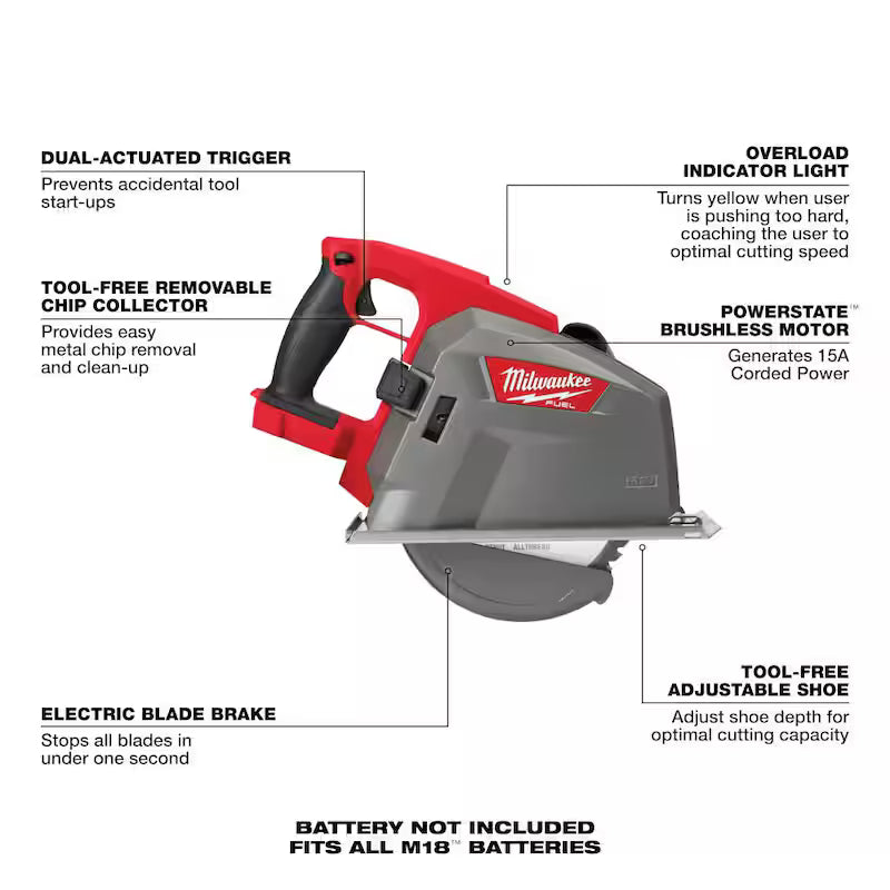 18V Cordless Metal Cutting Circular Saw with Battery X749057