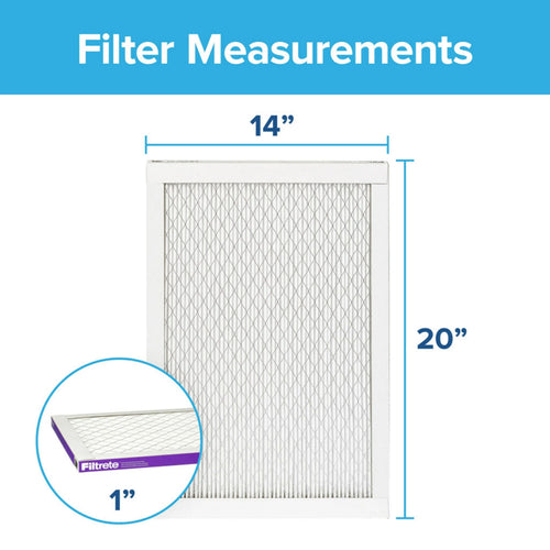 14x20x1 MERV 12 Air Filter, 2 Filters P458