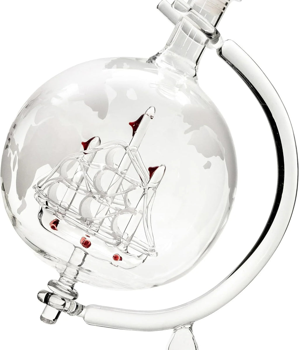 Handmade Whiskey Decanter Set with 2 Glasses and Funnel L231