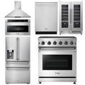 30 Propane Gas Range, Range Hood, Microwave, Refrigerator, Dishwasher, Wine Cooler M546154