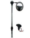 Boat LED All Round Anchor Light Pole 24" Collar Black Base Socket 2 Pins Wired 90 Degrees Q78393