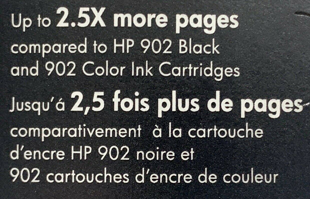 5-Pack HP 902XL Ink Cartridge Yellow Magenta Cyan Black E664965