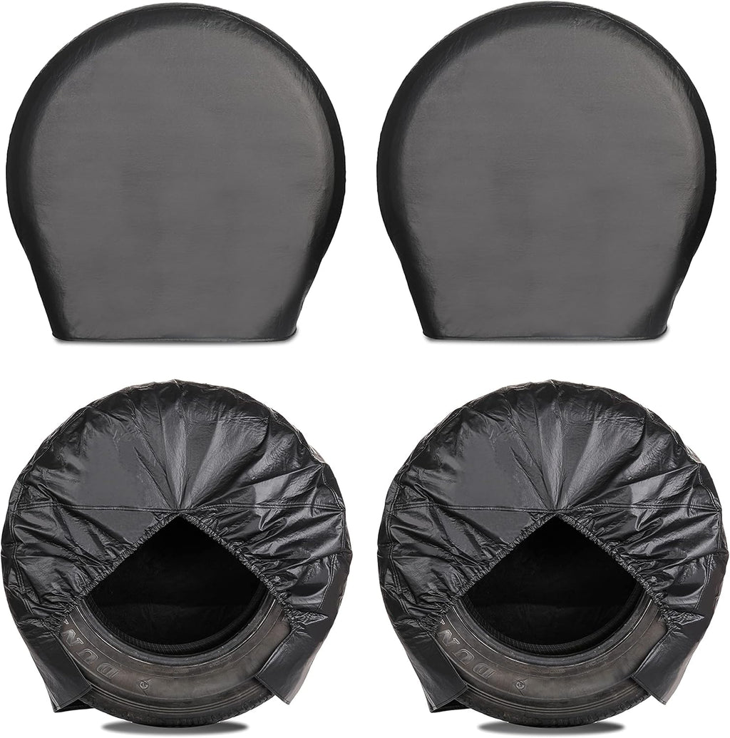 Heavy Duty Thicken Tire Covers for RV Wheel, 4 Pack, for Diameter 27"-29", Charcoal Z770