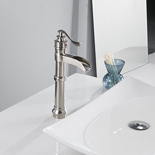 Oil Rubbed Bronze Vessel Sink Faucet Single Hole Waterfall Faucet P19879