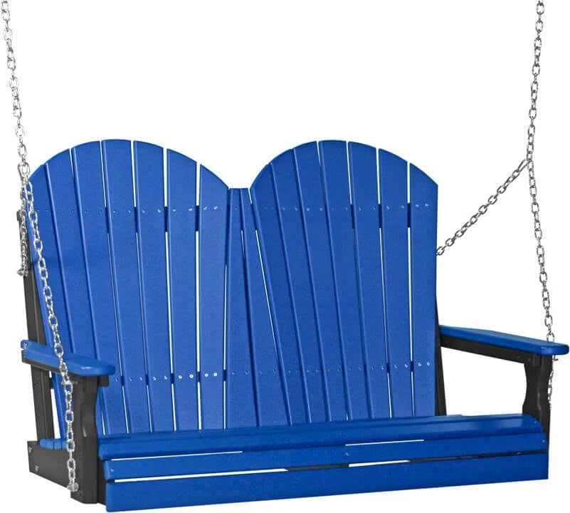 Black Recycled Plastic Porch Swing C9372