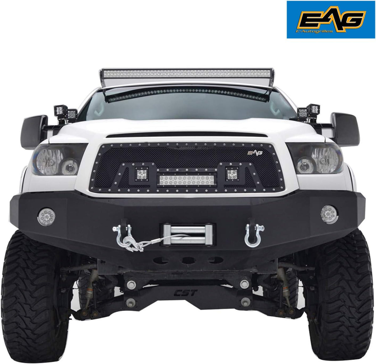 Black Stainless Steel Wire Mesh Grille with 3 LED Lights V936215