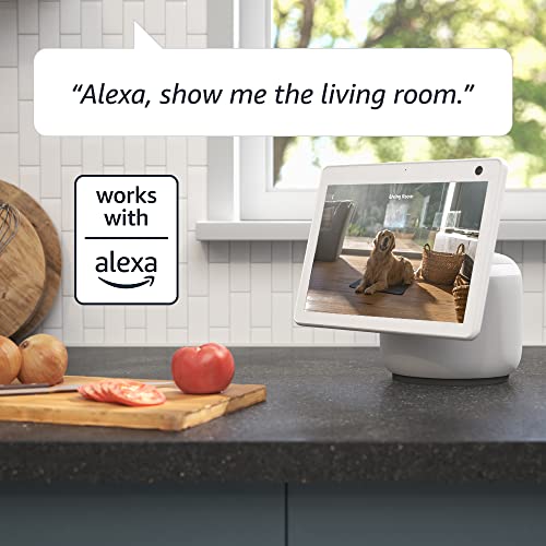 White Pan-Tilt Indoor Plug-In Security Camera H139283