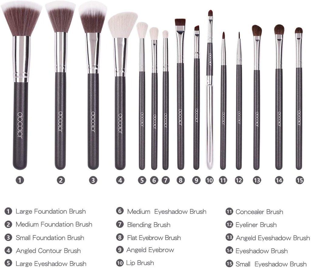 29 Piece Makeup Brush Set with PU Leather Case Y1099