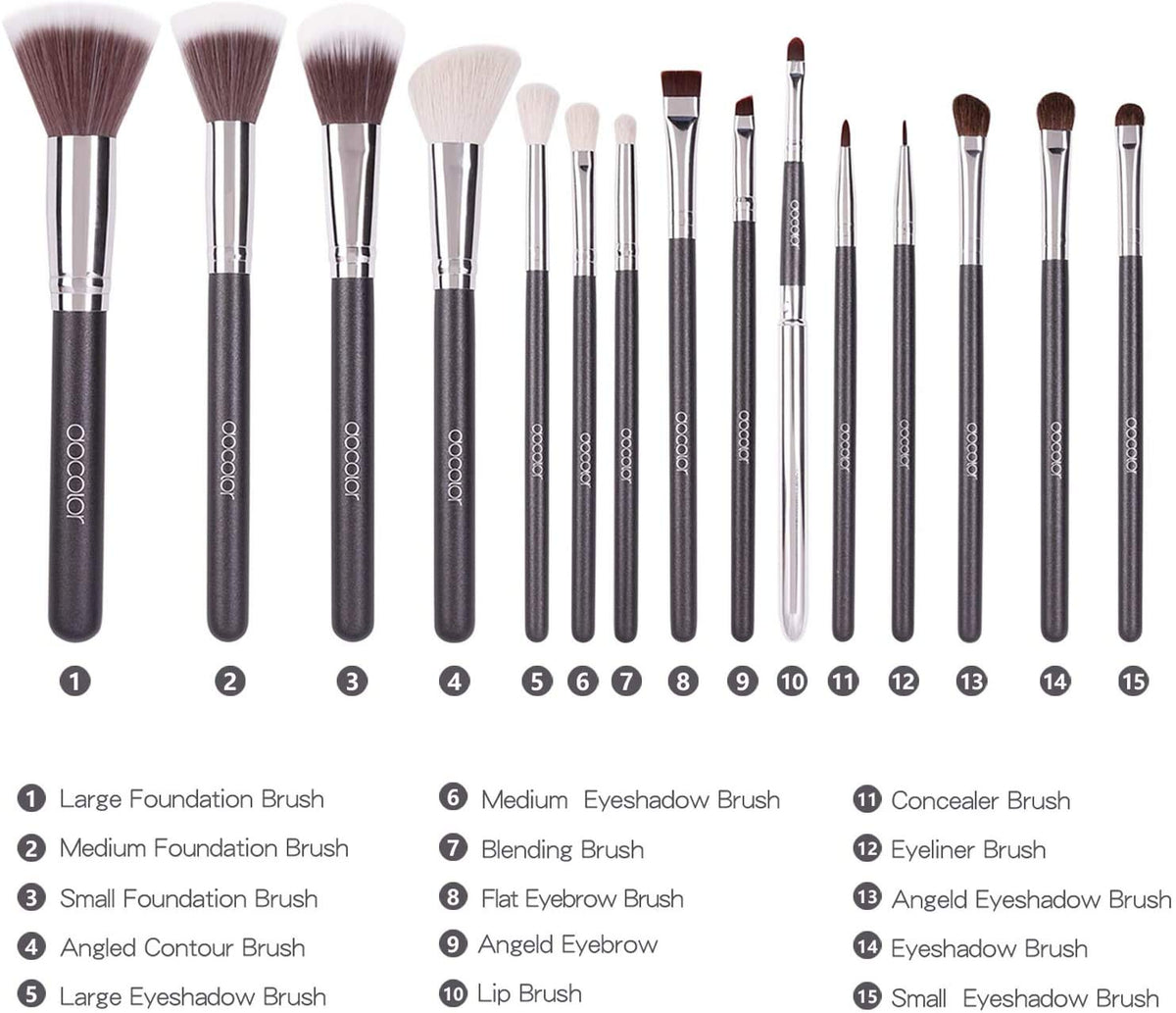 29 Piece Makeup Brush Set with PU Leather Case Y1099