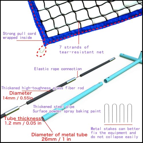 7x7 ft Multi-Function Sports Net R29836