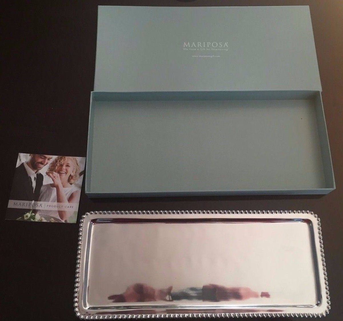 Beaded Long Tray O62402