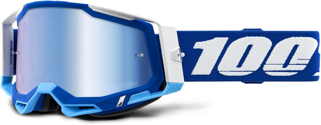 Blue MX Offroad Goggles with Mirror Gold Lens C511965