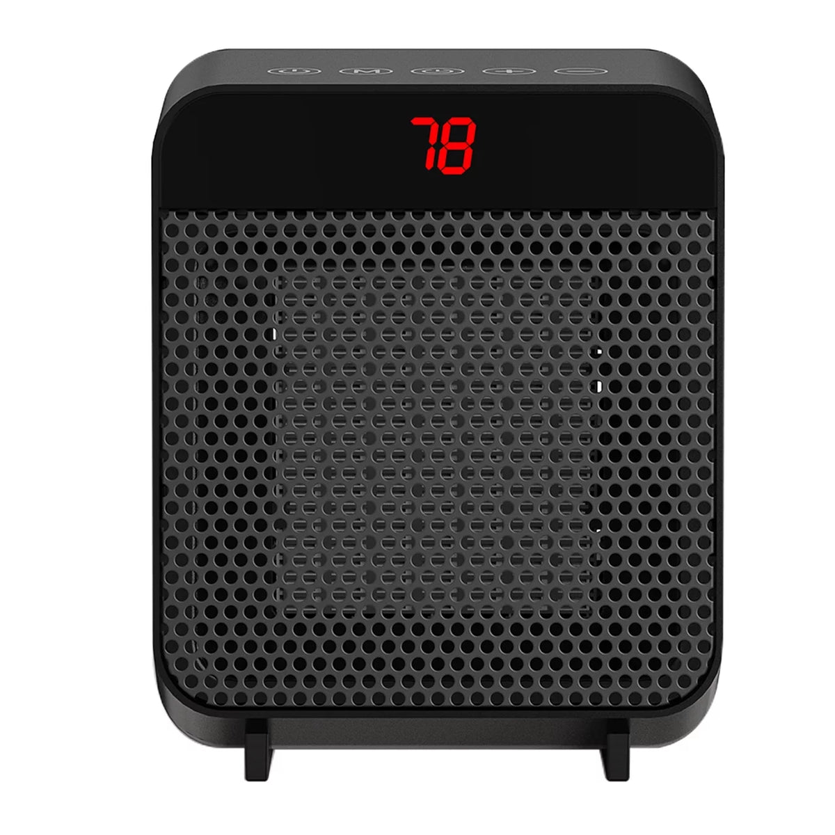 Electric Digital Ceramic Heater 1500W Black U944