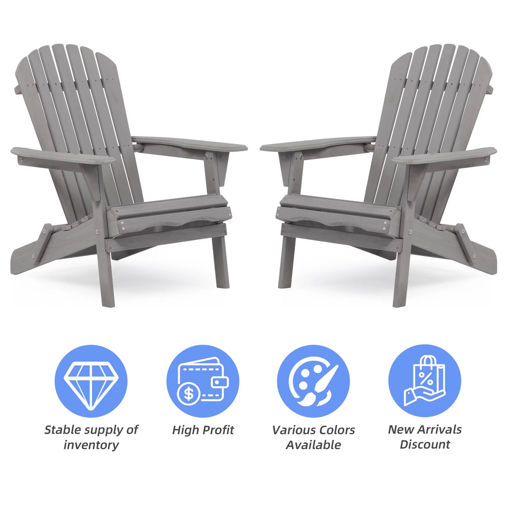 Folding Weather Resistant Adirondack Chair L619691