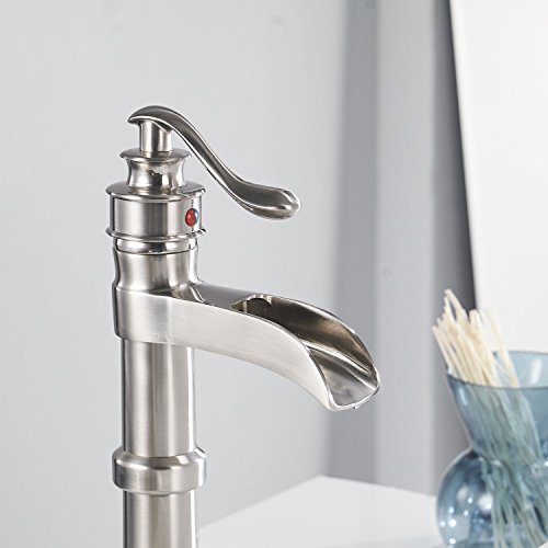 Oil Rubbed Bronze Vessel Sink Faucet Single Hole Waterfall Faucet P19879