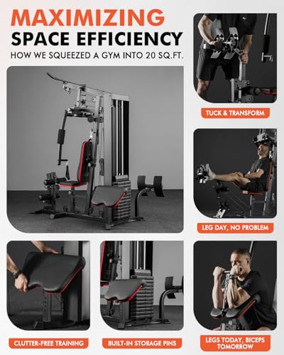 Home Gym with 150LBS Weight Stack D290
