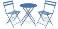 3 Piece Porch Furniture Set with Tea Table Blue I764