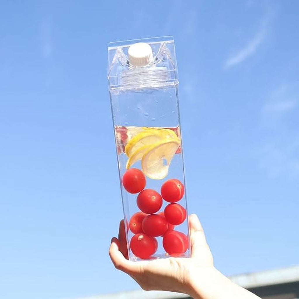 Clear Milk Carton Water Bottle A15488