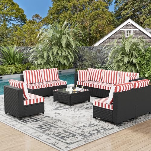 8-Person Rattan Patio Conversation Set U443