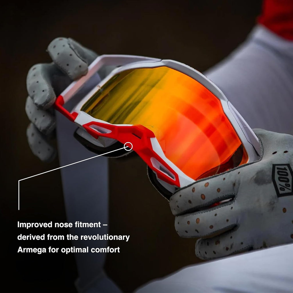 Blue MX Offroad Goggles with Mirror Gold Lens C511965