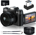 4K Digital Camera with WiFi, 32GB SD Card, 2 Batteries D8151