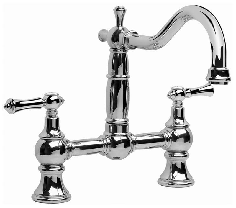 Polished Chrome Bridge Kitchen Faucet S327663