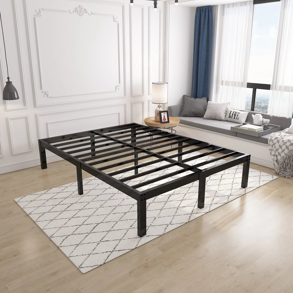 Queen Heavy Duty Metal Platform Bed Frame P1791