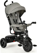 4-in-1 Toddler Tricycle with Push Handle and Canopy Y4112