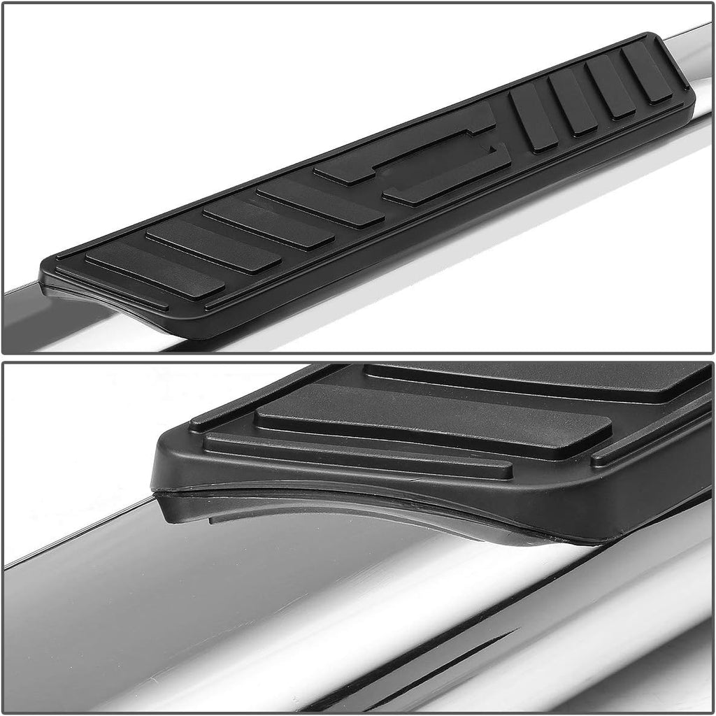 5 Inches Oval Tubing Side Step Nerf Bar Running Board Stainless Steel Polished Chrome P52284