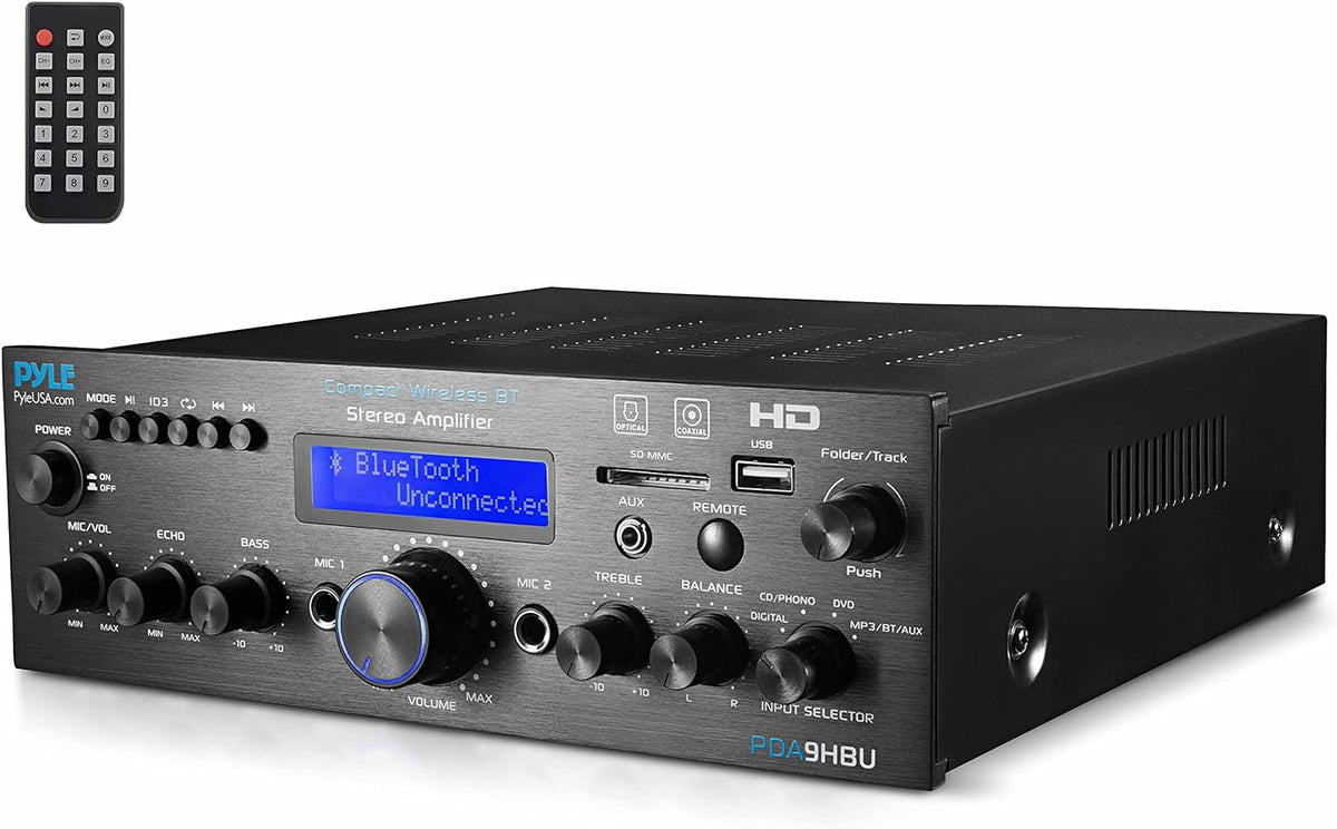 200 Watt Multi-Channel Wireless Bluetooth Home Stereo Amplifier G4998