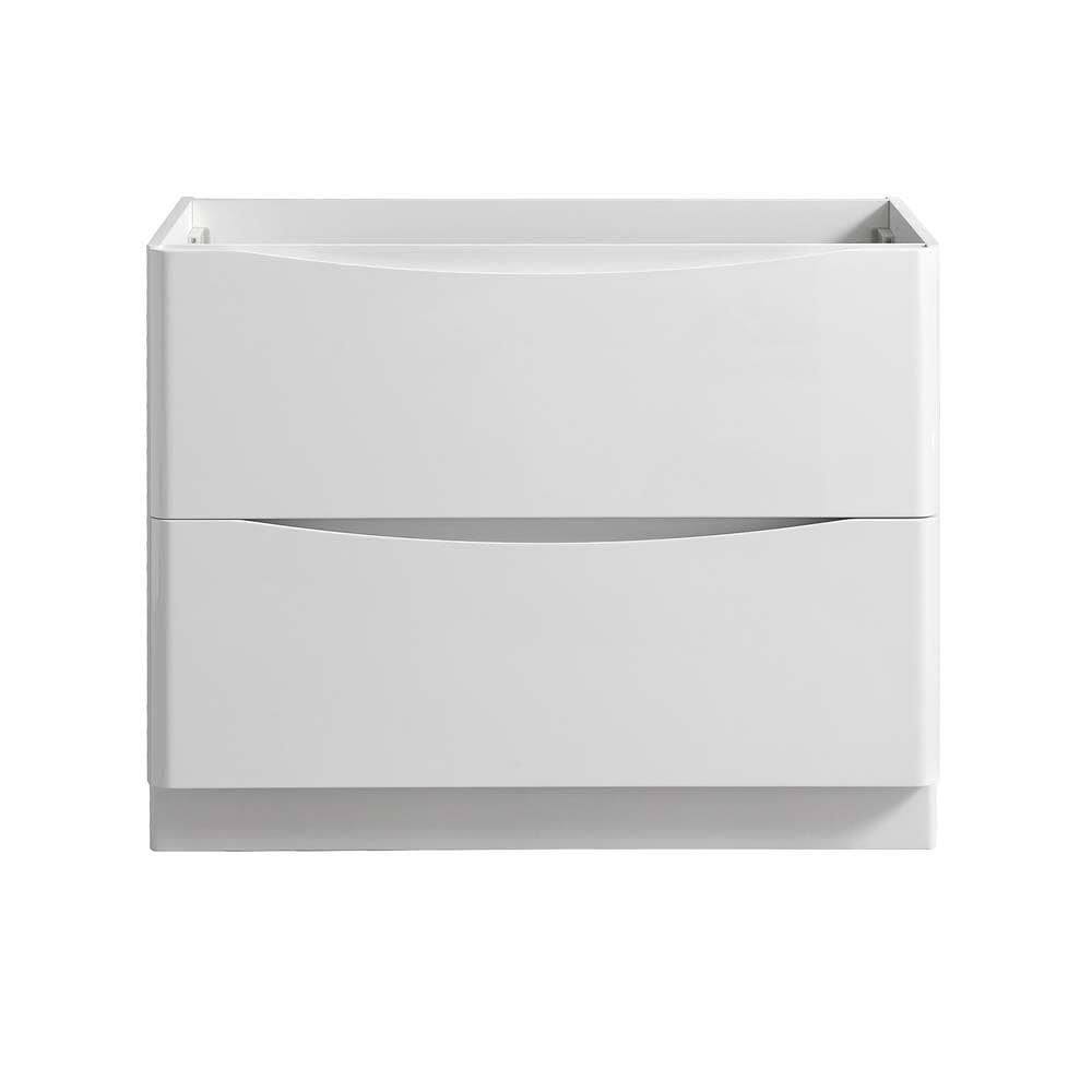 Glossy White Free Standing Bathroom Cabinet V1836