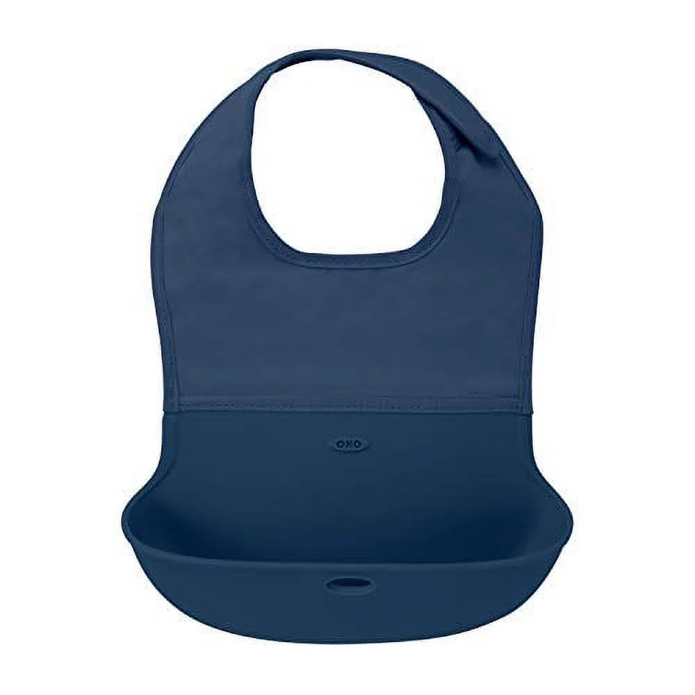 Roll-Up Bib 2 Pack Navy Gray E672