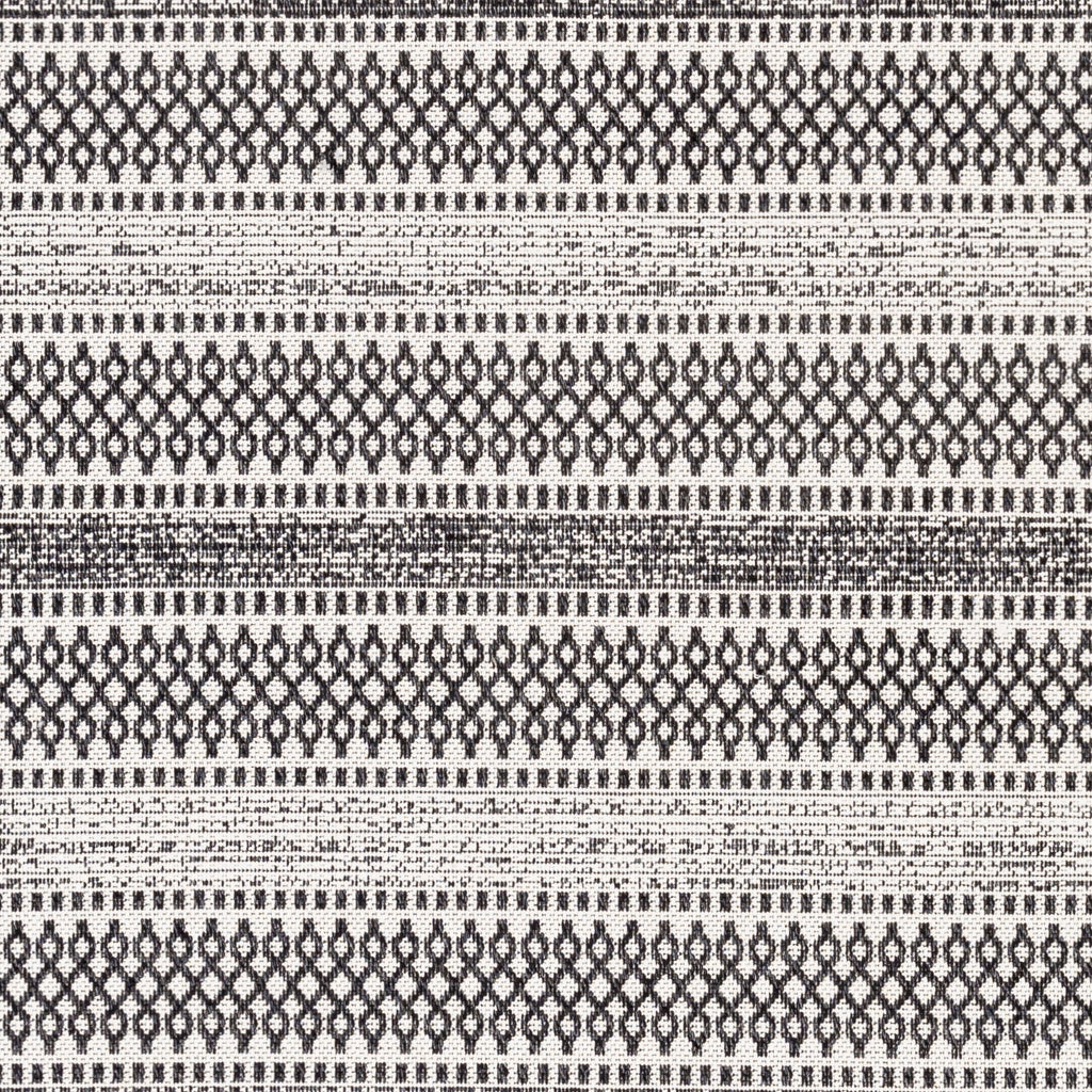 6x9 Black Area Rug M8050