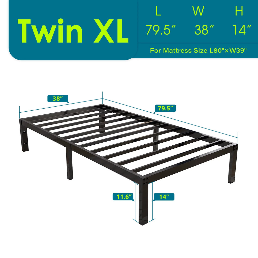 Queen Heavy Duty Metal Platform Bed Frame P1791