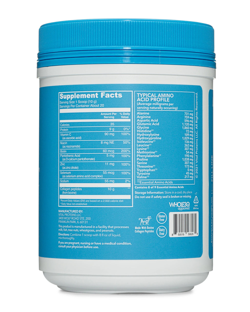 Collagen Peptides Powder 7.37 oz Z848