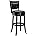 White Swivel Counter Height Barstool 24 Inch Seat Height Set of 1 F560223