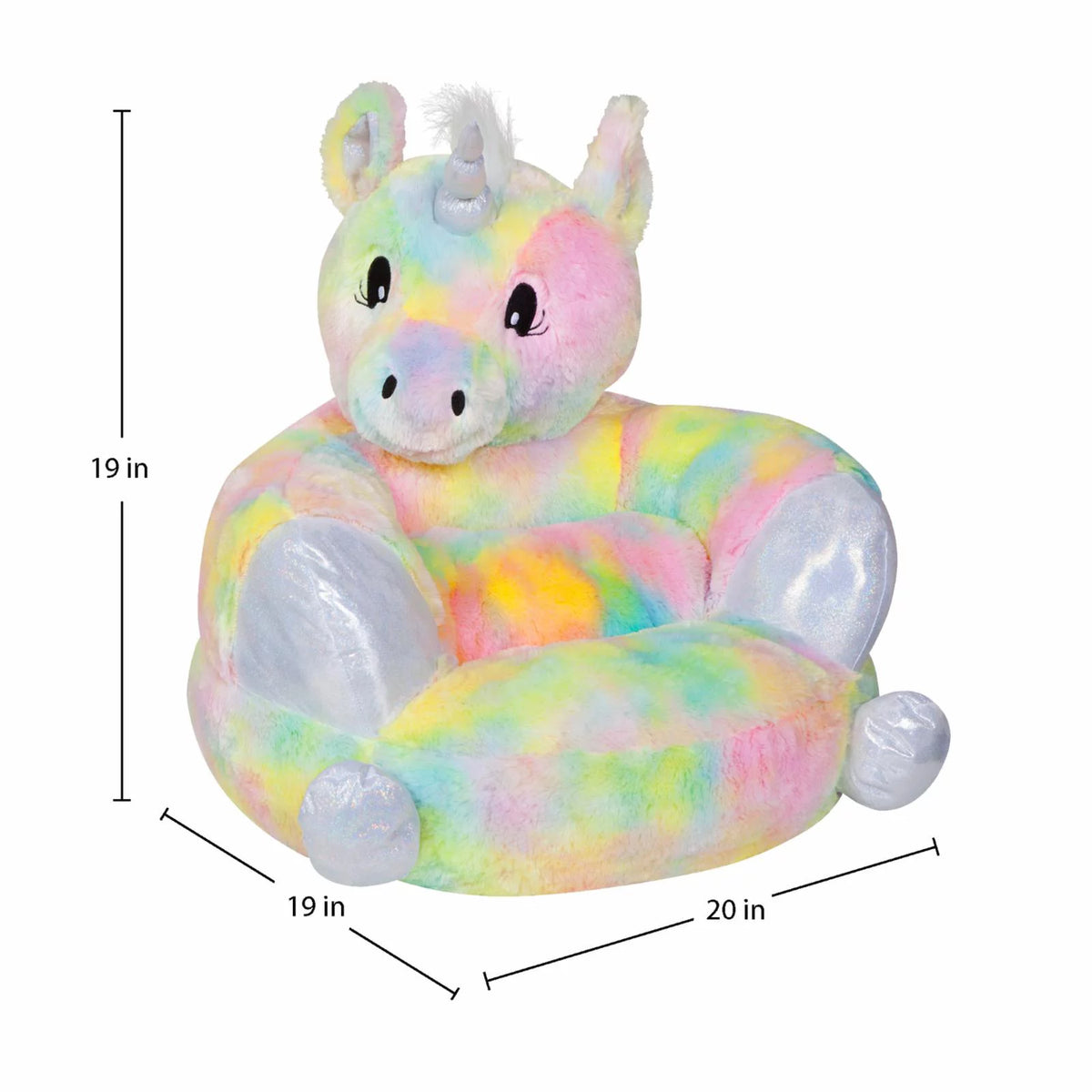 Plush Rainbow Unicorn Chair X92471