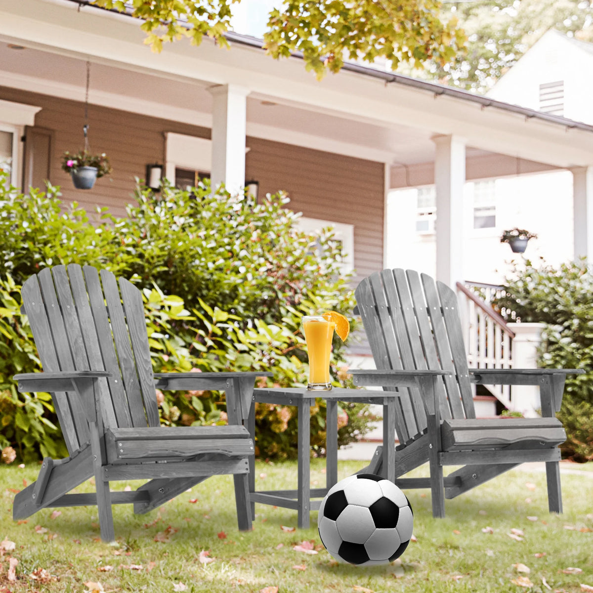 Folding Weather Resistant Adirondack Chair L619691
