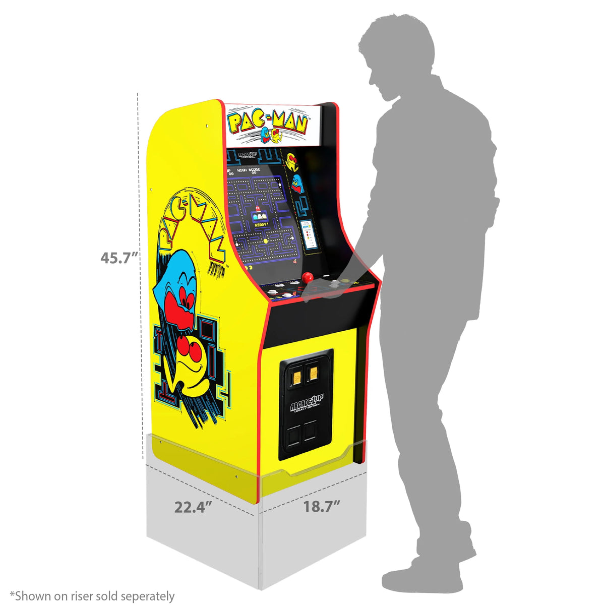 4 Feet Tall 14 Classic Games 17-inch Screen Arcade Game R98928