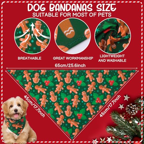 60 Pieces Christmas Dog Bandanas D552
