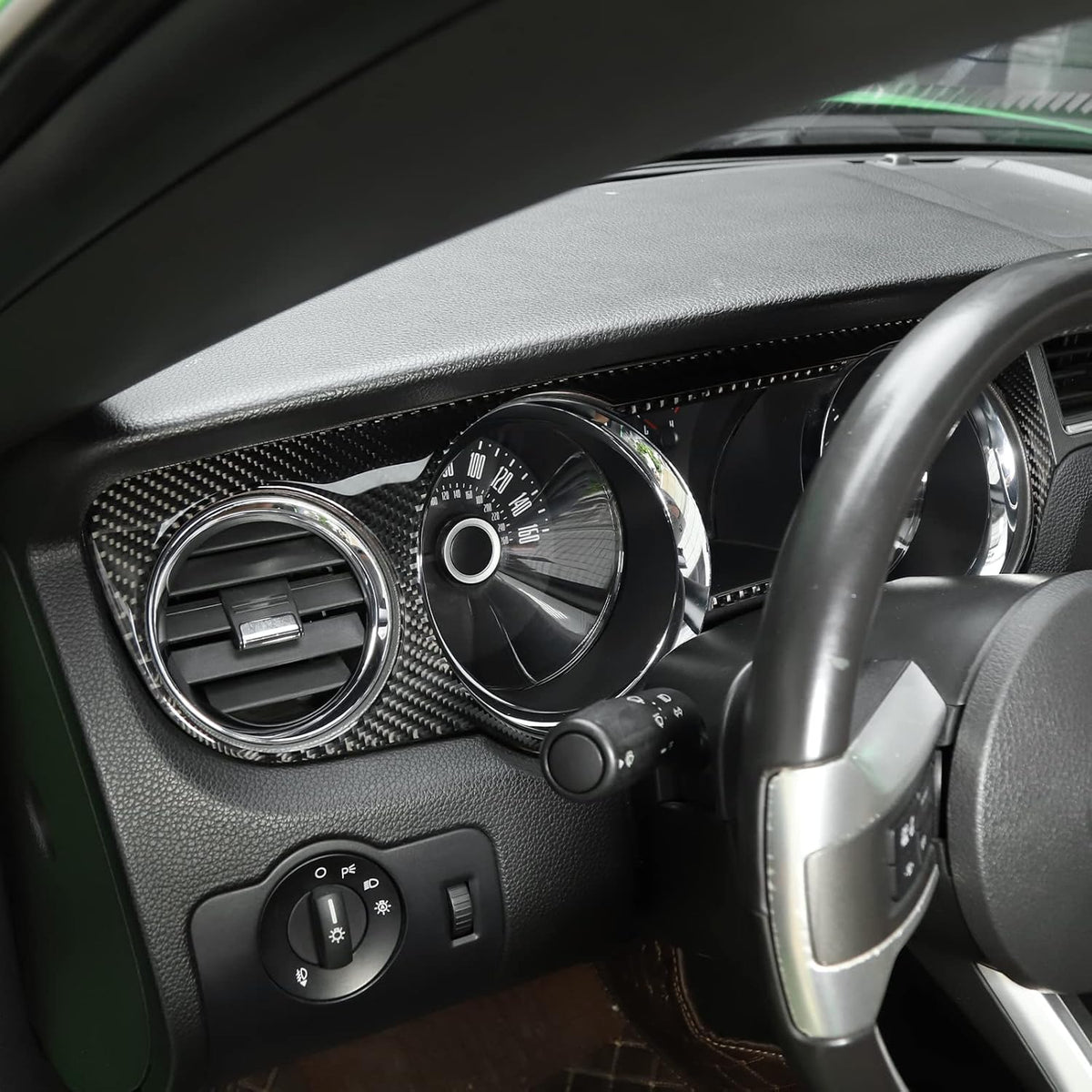 Carbon Fiber Dashboard Instrument Panel Trim Cover W546