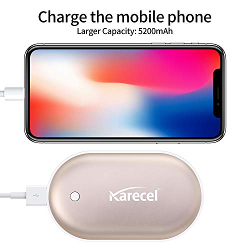 Rechargeable Hand Warmer 5200mAh Double-Sided Electric Hand Warmer Power Bank E9440