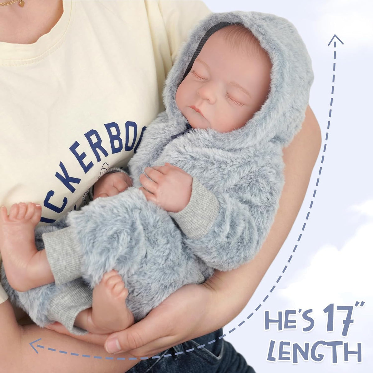 17-Inch Soft Vinyl Reborn Baby Doll O74187