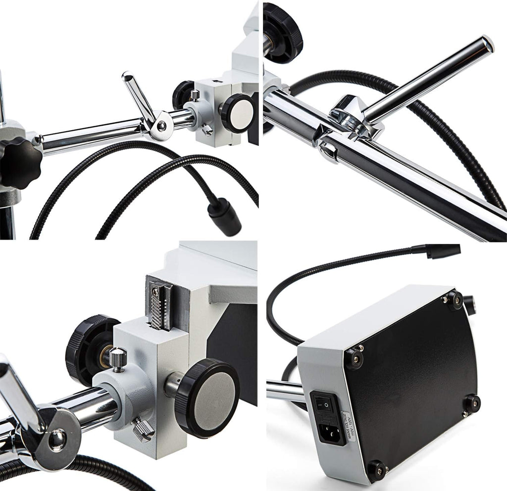 Dissecting Binocular Stereo Microscope, WF10x WF20x Eyepieces, LED Lighting F910