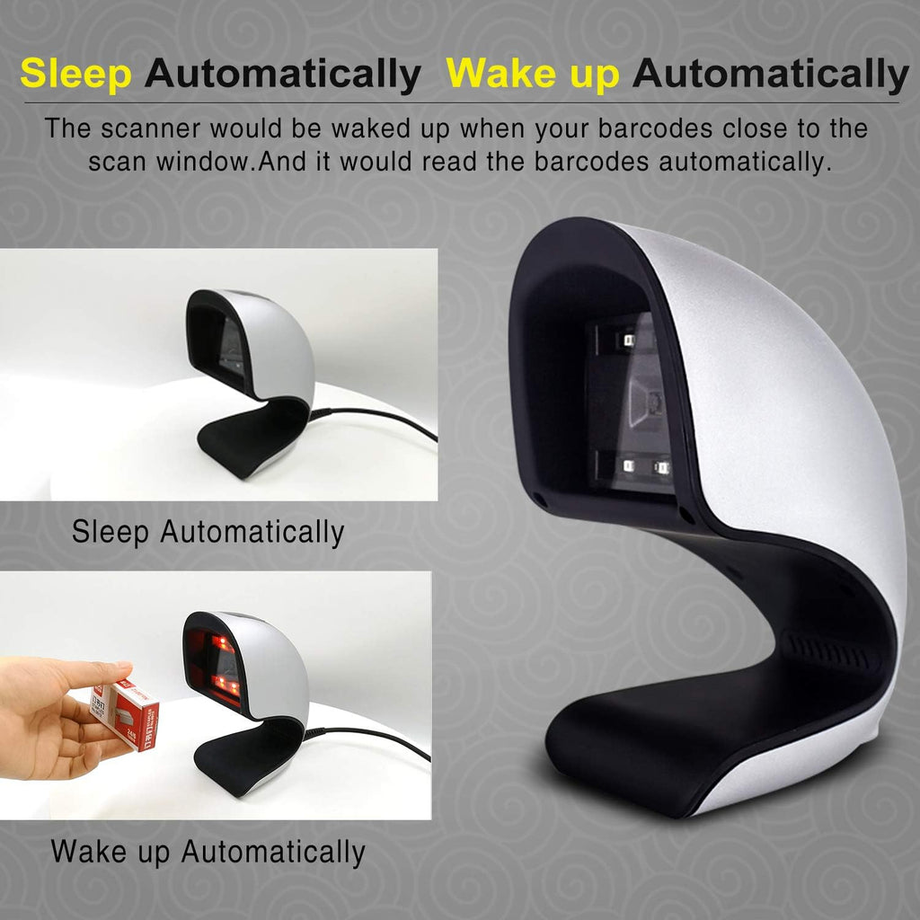 2D 1D Omnidirectional Barcode Scanner with USB Cable O392