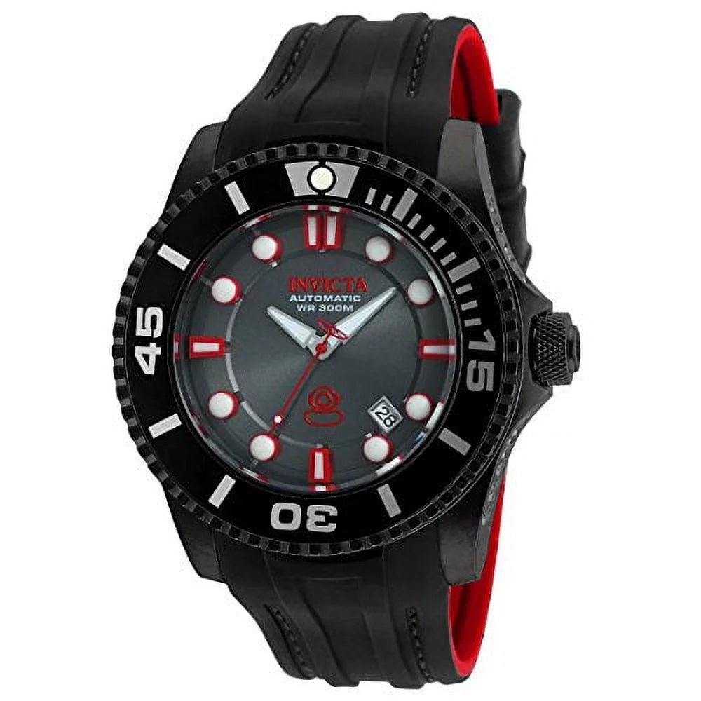 Black Silicone Automatic Diving Watch F83194