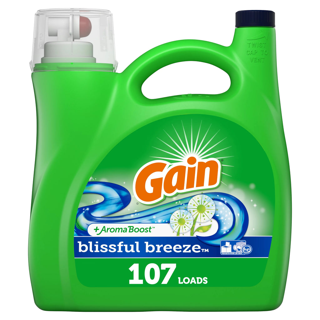 107 Loads Liquid Laundry Detergent, 165 Fl Oz I10460