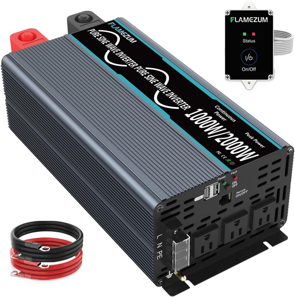 1000W Pure Sine Wave Inverter 12V to 110V Q18894