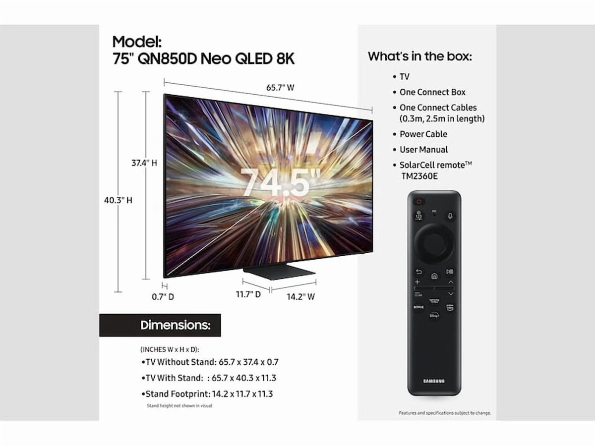 75" Neo QLED 8K TV R77803