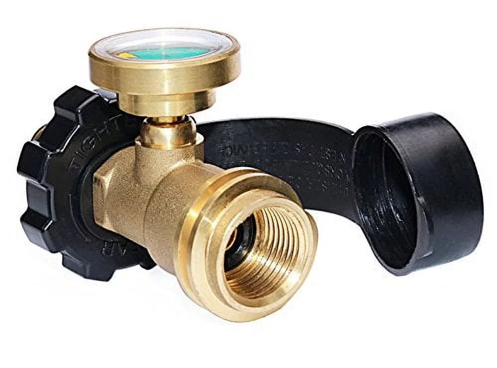 POL Propane Tank Adapter with Gauge S21601